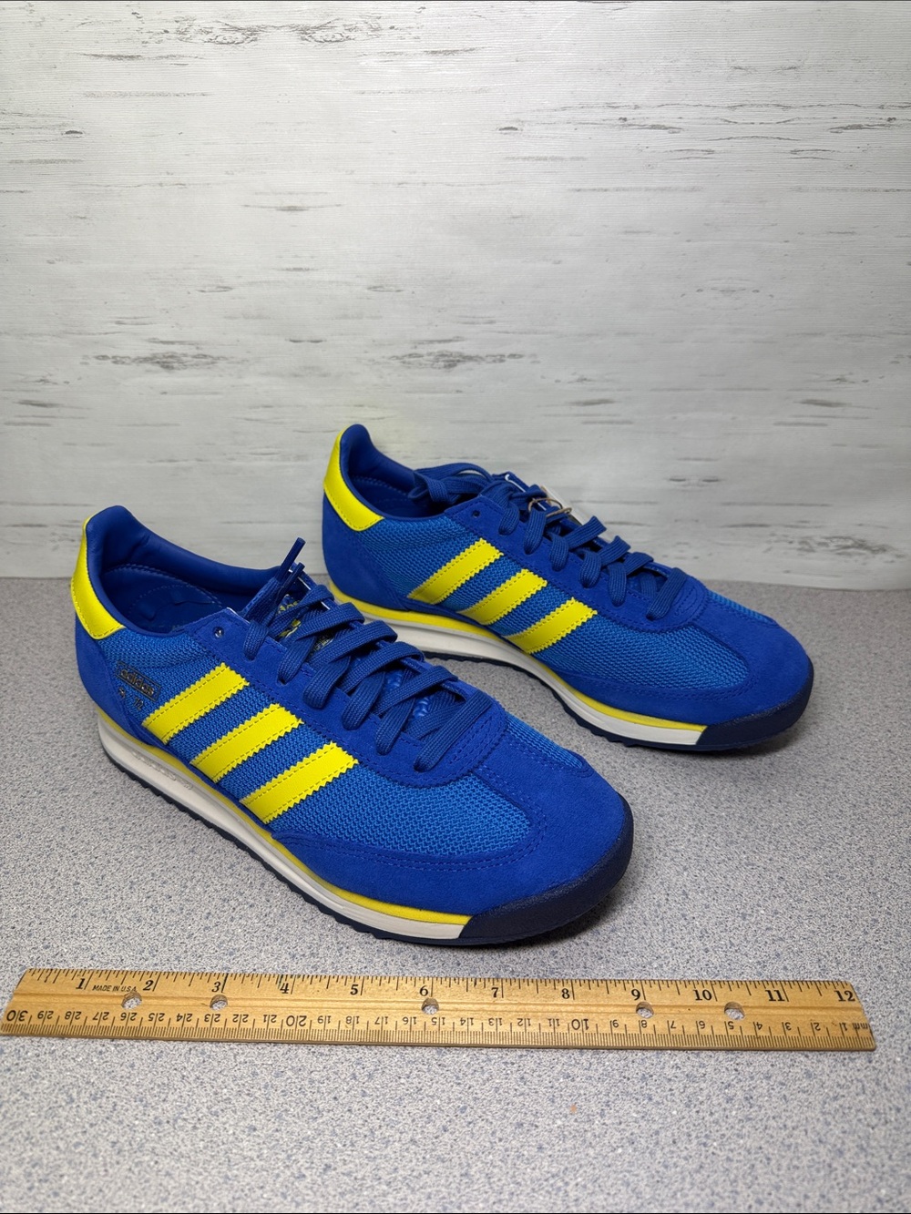 adidas Men's Royal Blue & Yellow Classic Sneakers
